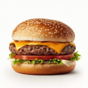 cheese chicken fillet burger