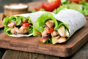 grilled chicken wrap